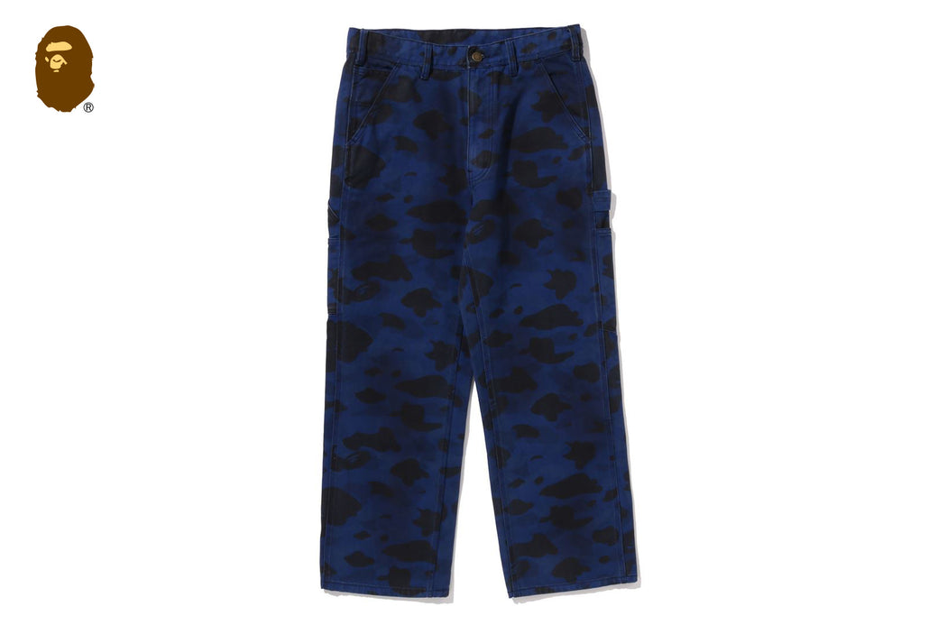 SOLID 1ST CAMO GARMENT DYED RELAXED FIT WORK PANTS | bape.com