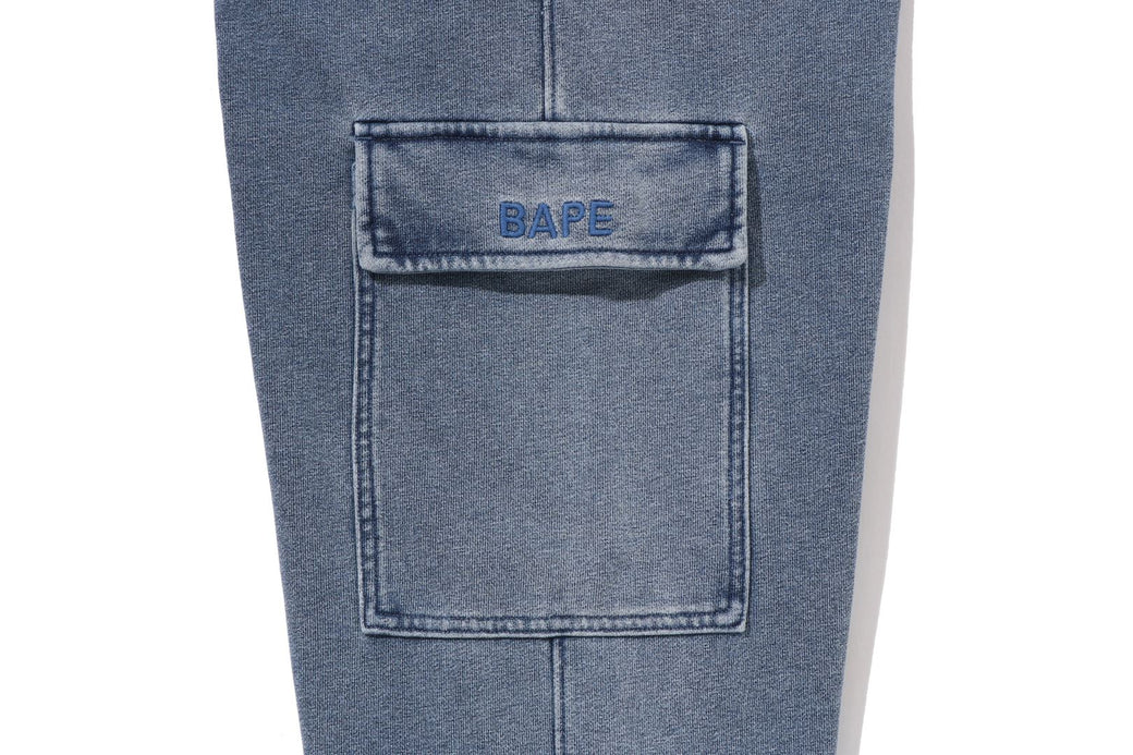 INDIGO STRAIGHT SWEAT PANTS | bape.com