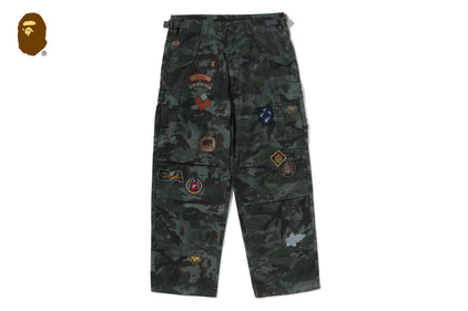 HYBRID CAMO MULTI BADGE CARGO PANTS