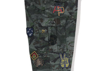 HYBRID CAMO MULTI BADGE CARGO PANTS