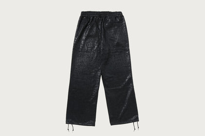 CROC PATTERN LOGO RELAXED FIT SWEATPANTS