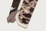 COLOR CAMO MESH HIGH SPLIT SNAP BUTTON RELAXED FIT PANTS