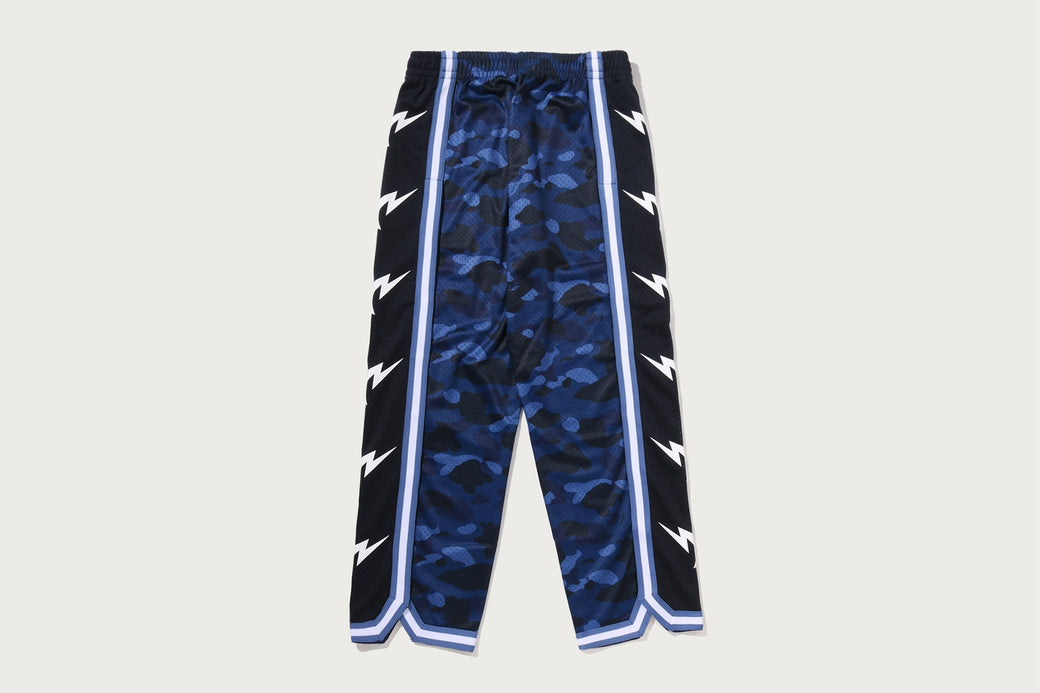 COLOR CAMO MESH HIGH SPLIT SNAP BUTTON RELAXED FIT PANTS | bape.com