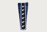 COLOR CAMO MESH HIGH SPLIT SNAP BUTTON RELAXED FIT PANTS
