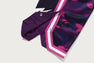 COLOR CAMO MESH HIGH SPLIT SNAP BUTTON RELAXED FIT PANTS