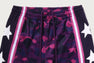 COLOR CAMO MESH HIGH SPLIT SNAP BUTTON RELAXED FIT PANTS