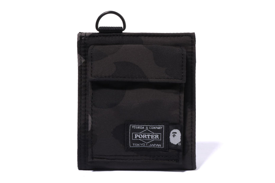 BAPE X PORTER COLOR CAMO WALLET bape