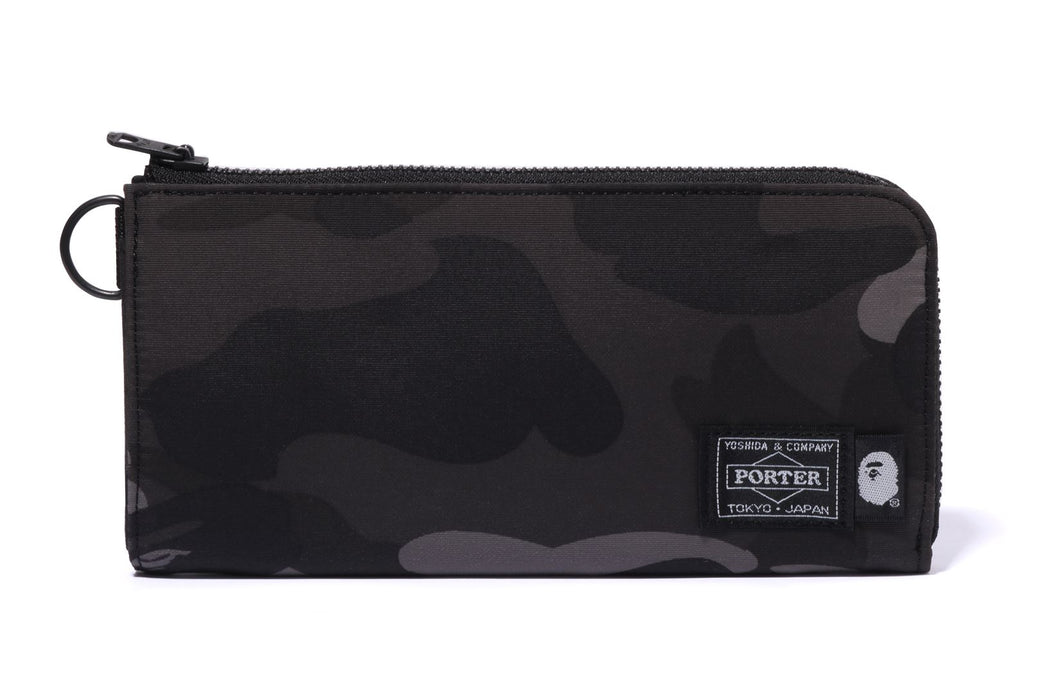 【 BAPE X PORTER】 COLOR CAMO LONG WALLET