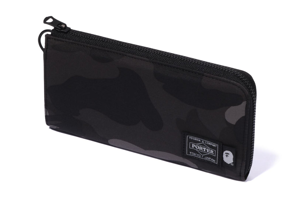 【 BAPE X PORTER】 COLOR CAMO LONG WALLET