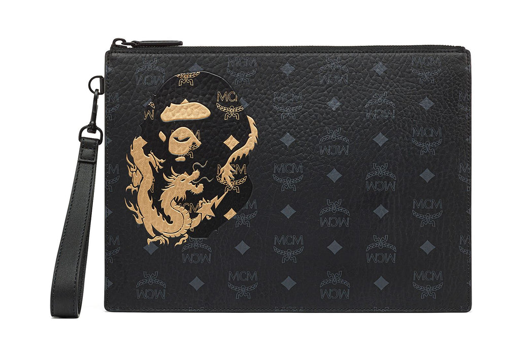 BAPE X MCM 】FLAT POUCH | bape.com