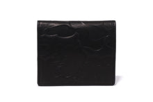 EMBOSSED LEATHER MINI WALLET