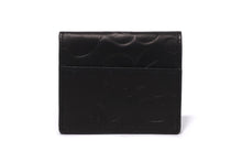 EMBOSSED LEATHER MINI WALLET