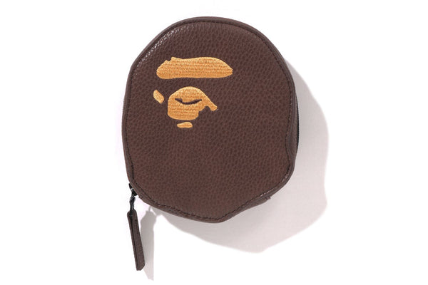 A BATHING APE レザーコインケース カモ柄型押し 箱付き 未使用 A BATHING APE - A BATHING APE ア ベイシング エイプ コイン