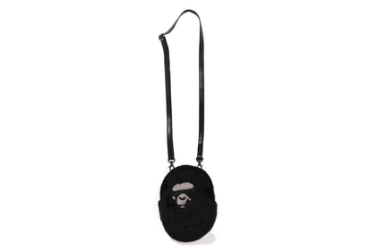 APE HEAD FAUX FUR MINI SHOULDER BAG