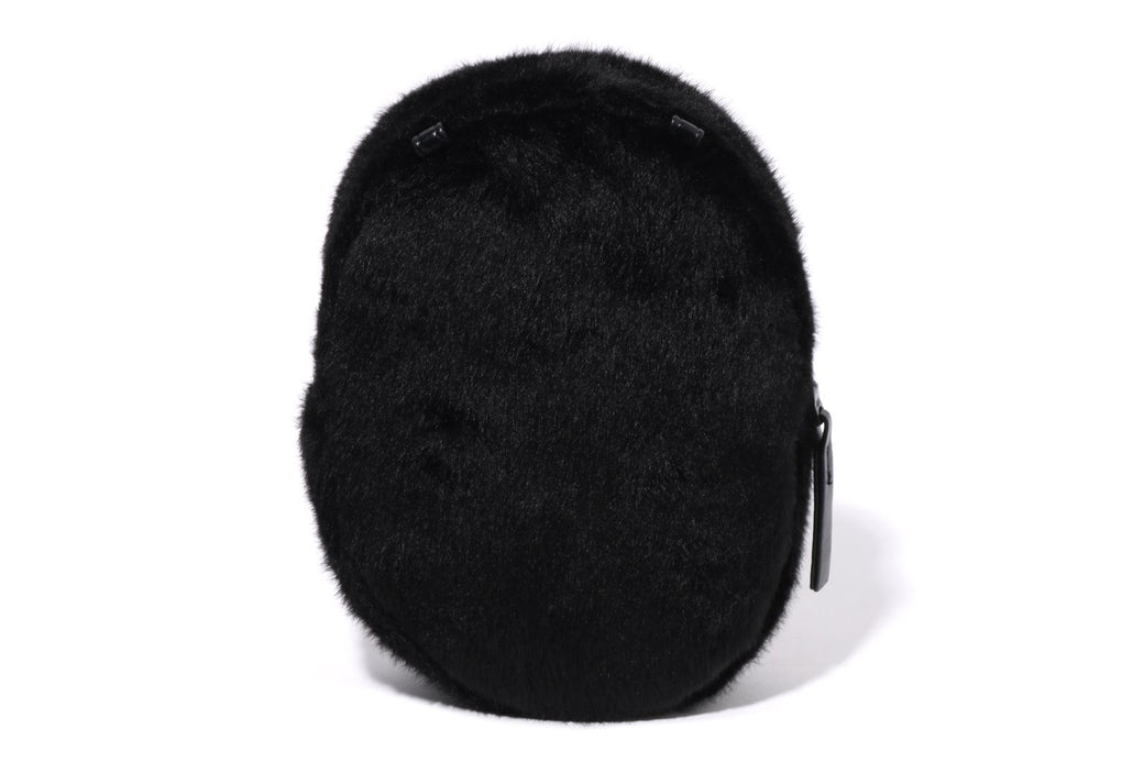 APE HEAD FAUX FUR MINI SHOULDER BAG | bape.com
