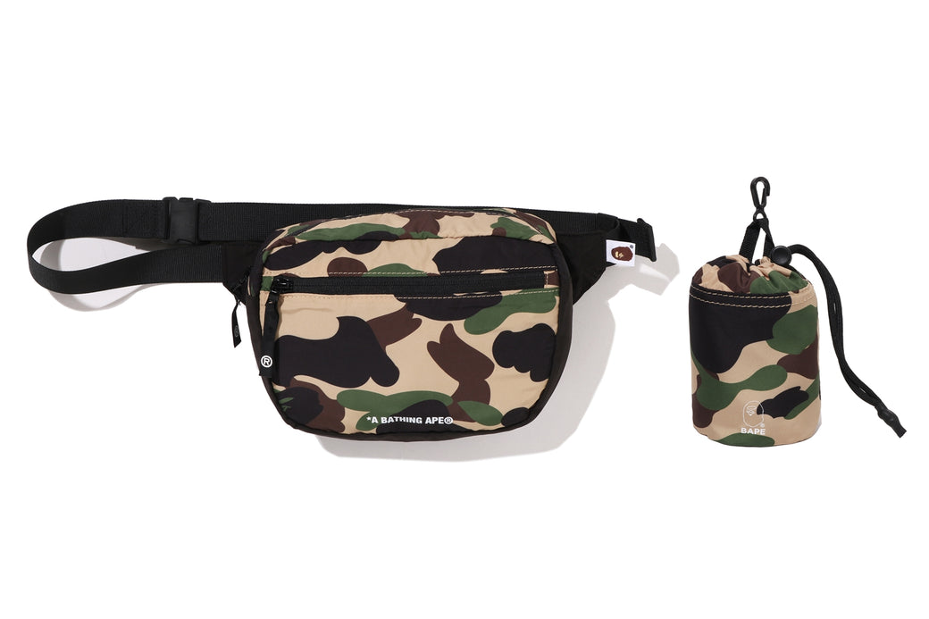 1ST CAMO PACKABLE WAIST BAG TRAVEL | bape.com