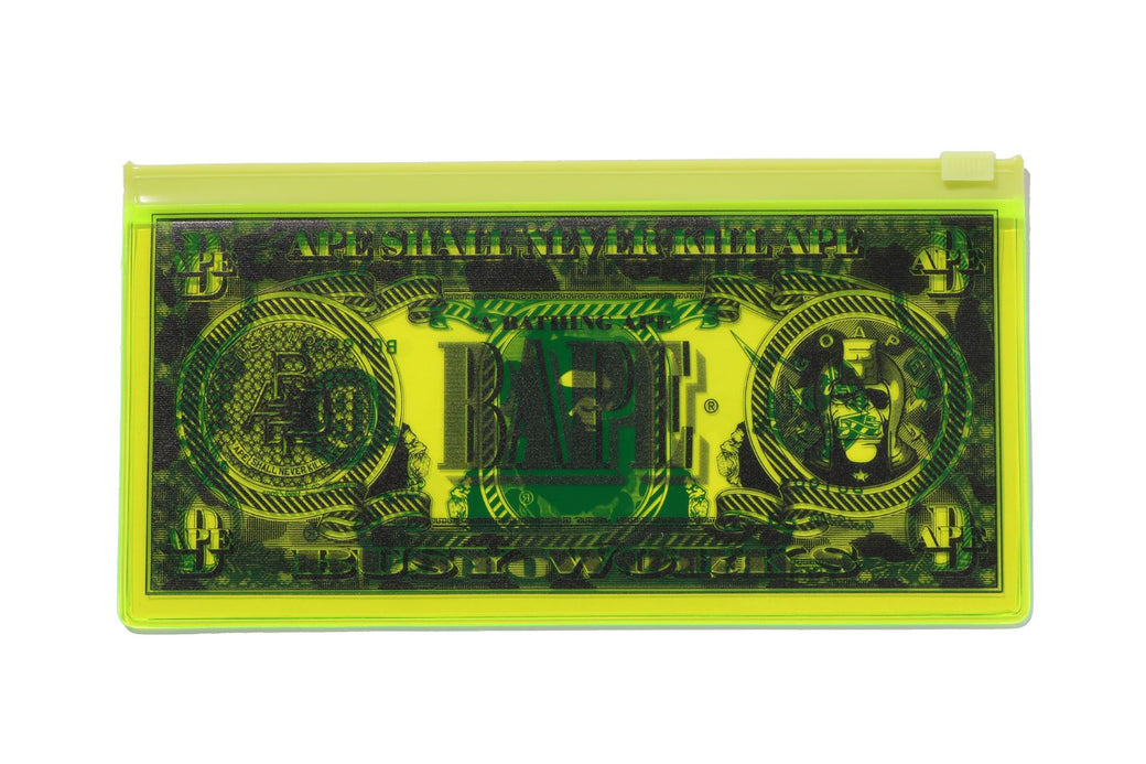 BANKNOTE DESIGN CLEAR POUCH | bape.com