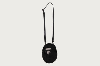 APE HEAD FAUX FUR MINI SHOULDER BAG