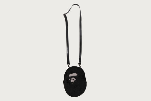 APE HEAD FAUX FUR MINI SHOULDER BAG