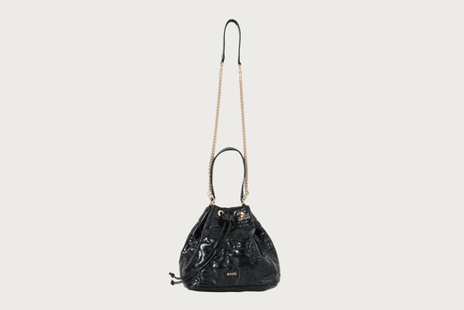 CAMO QUILTING BUCKET BAG
