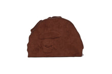 APE HEAD SUEDE EMBOSSED POUCH