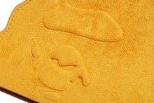 APE HEAD SUEDE EMBOSSED POUCH