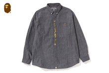 A BATHING APE APPLIQUE BD LOOSE FIT SHIRT
