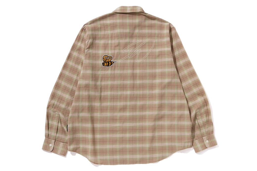 BAPE X SEAN WOTHERSPOON 】 EMBROIDERY CHECK SHIRT | bape.com