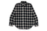 ONE POINT CHECK SHIRT M BAPEC