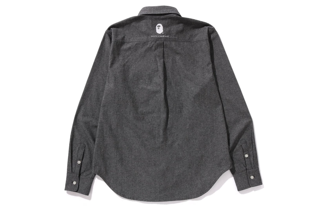 ONE POINT CHAMBRAY SHIRT | bape.com