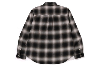 ONE POINT OMBRE CHECK RELAXED FIT LS SHIRT