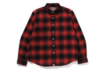 ONE POINT OMBRE CHECK RELAXED FIT LS SHIRT