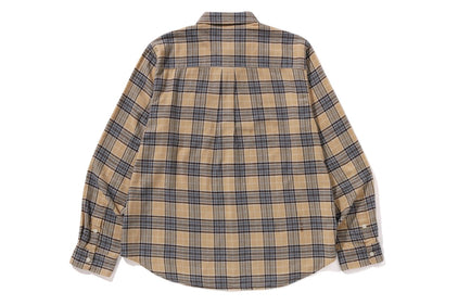 ONE POINT FLANNEL CHECK RELAXED FIT SHIRT