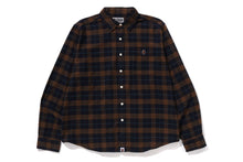 ONE POINT FLANNEL CHECK RELAXED FIT SHIRT