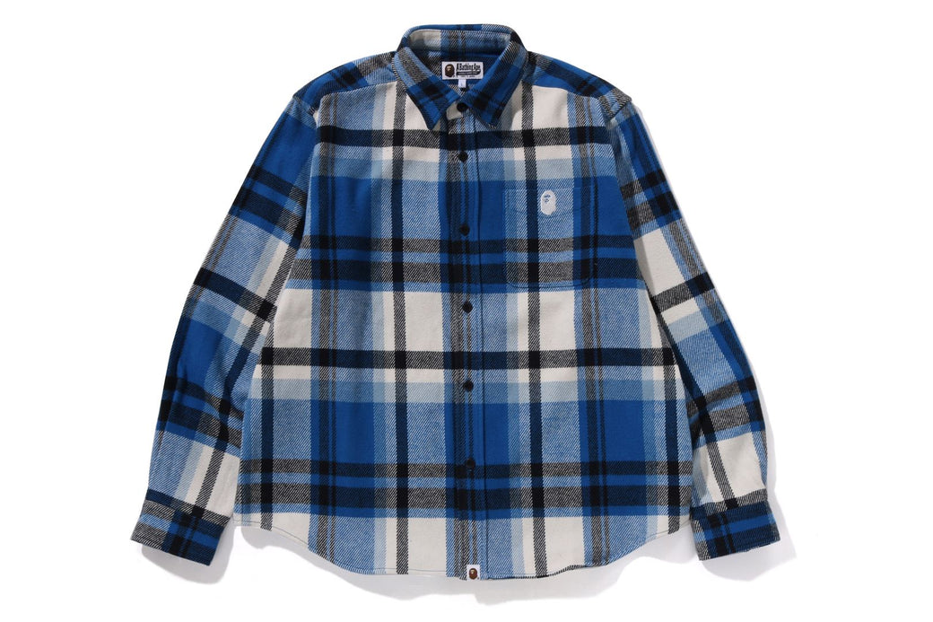 Bape Plaid shops Shirt