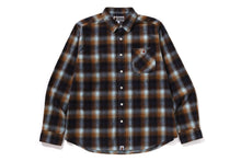 APE HEAD ONE POINT CHECK RELAXED FIT SHIRT