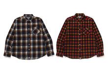 APE HEAD ONE POINT CHECK RELAXED FIT SHIRT