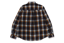 APE HEAD ONE POINT CHECK RELAXED FIT SHIRT