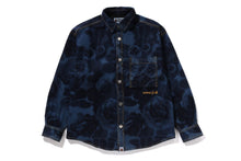 FLORAL CAMO JACQUARD 13OZ DENIM LS SHIRT