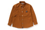 BATHING APE LOGO CANVAS LS WORK SHIRT