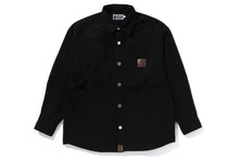 BATHING APE LOGO CANVAS LS WORK SHIRT