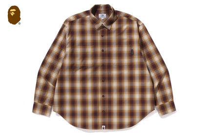 OMBRE CHECK COLLEGE RELAXED FIT SHIRT