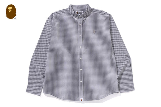 ONE POINT CHECKED POPLIN LS SHIRT