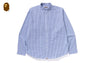 ONE POINT CHECKED POPLIN LS SHIRT