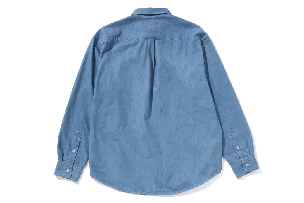 ONE POINT LIGHT WEIGHT DENIM LS SHIRT | bape.com ONE POINT LIGHT WEIGHT DENIM LS SHIRT | bape.com