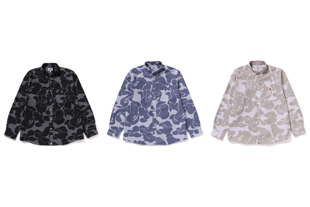STRIPE CAMO RELAXED FIT SHIRT | bape.com