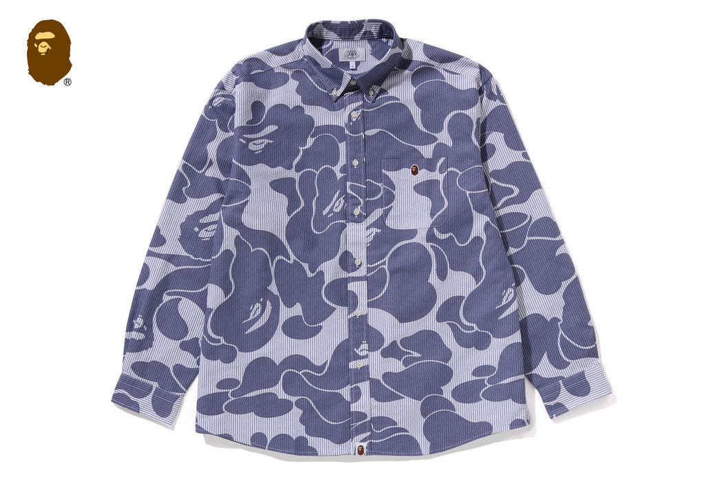 STRIPE CAMO RELAXED FIT SHIRT | bape.com