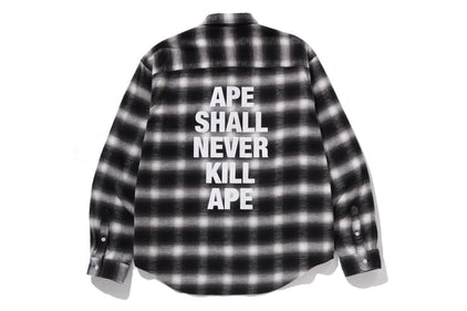 BLOCK CHECK RELAXED FIT SHIRT