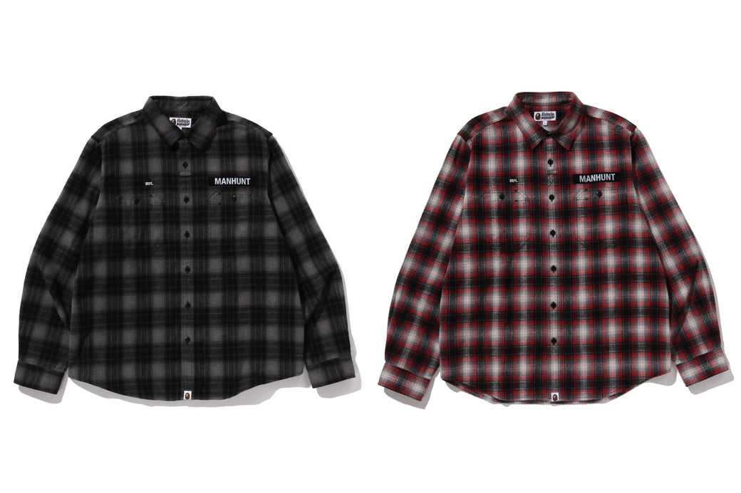 FLANNEL CHECK TACTICAL SHIRT | bape.com