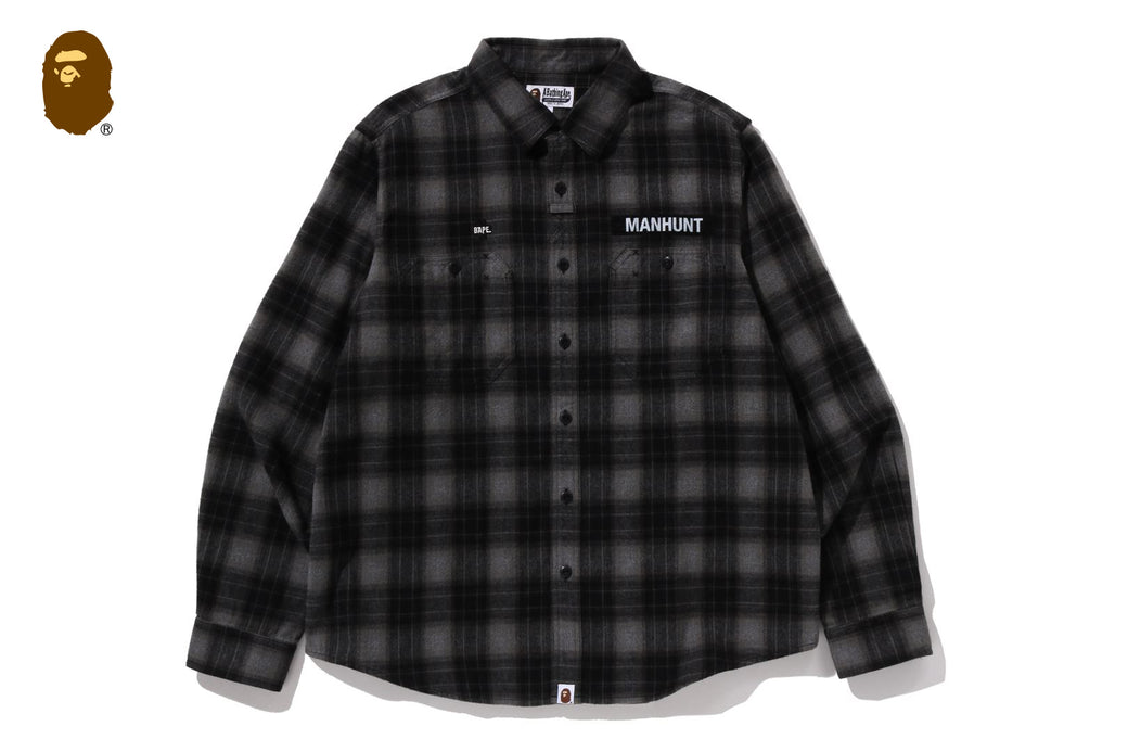 FLANNEL CHECK TACTICAL SHIRT | bape.com